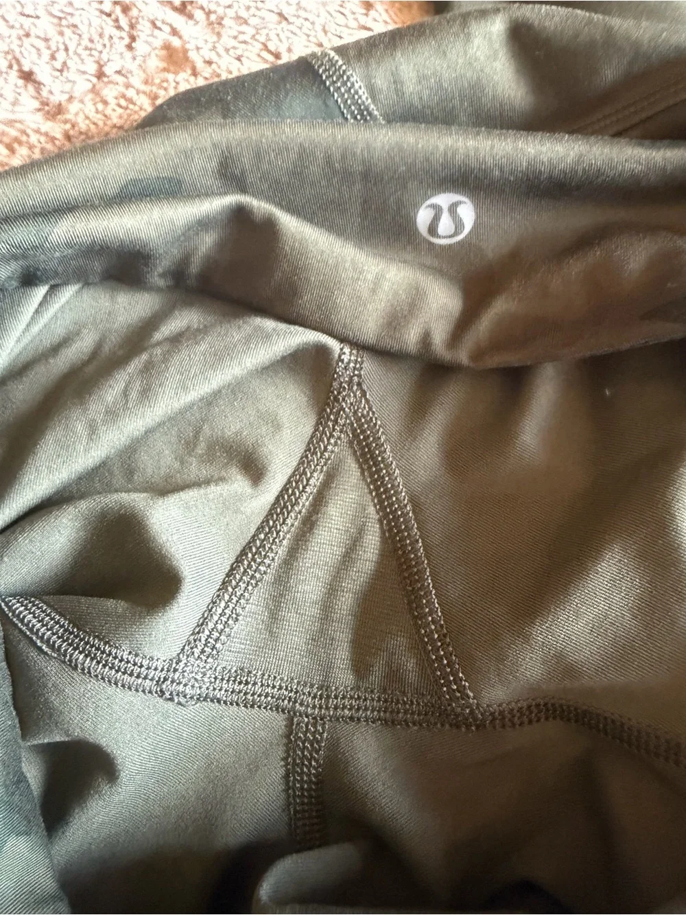 Lululemon Camo Leggings - Olive Green